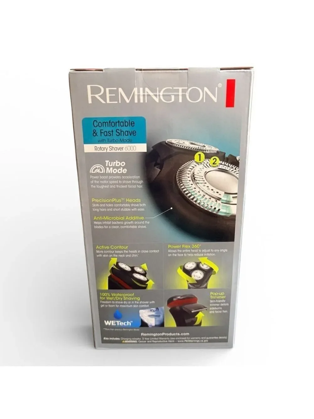 Remington Turbo Rotary Shaver 6000 - Red and Silver